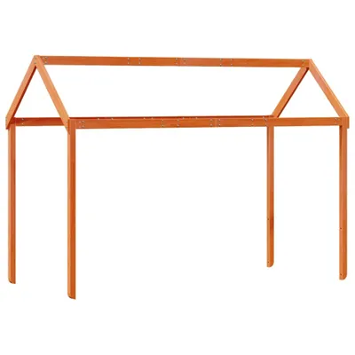 Produktbild von vidaXL Dach für Kinderbett Wachsbraun 217x85,5x154cm Massivholz Kiefer