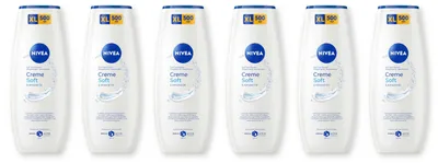Produktbild von NIVEA Creme Soft & almond oil Pflegedusche 6 x 500 ml