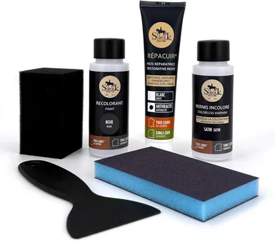 Produktbild von Lederreparaturset 21 Farben, Reparatur + Lederfarbe + Lack, für Autositze
