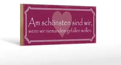 Produktbild von Holzschild Spruch 27x10cm wir am schönsten sind wir wenn
