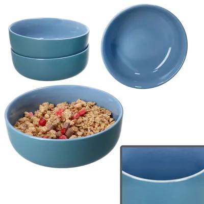 Produktbild von Ritzenhoff 4x Jasper Schale Ø14,3cm Ozeanblau 360ml Steingut 6 Pers. Müslischüssel