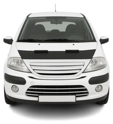 Produktbild von Haubenbra Steinschlagschutz Bonnet Bra für Citroen C3 2003-2009 Schwarz Halb
