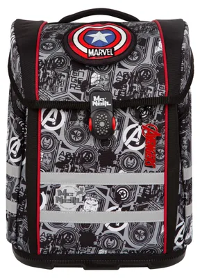 Produktbild von McNeill Avengers, Federmäppchen, Pencil pouch, Schultasche, Sporttasche, Junge, Rucksack, 22 l, Fronttasche, Seitentasche, Schwarz, Weiß, Rot