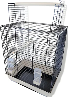 Produktbild von Vogelkäfig Big Macaw für große Papageien in Schwarz-Beige