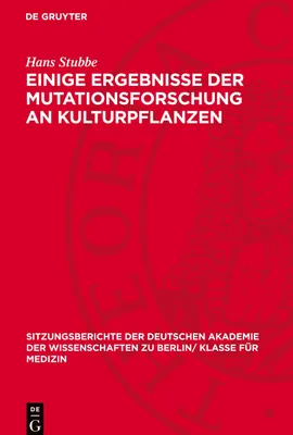 Produktbild von Einige Ergebnisse der Mutationsforschung an Kulturpflanzen