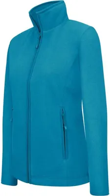 Produktbild von Kariban Damen Fleece Jacke Micro Fleecejacke Windjacke Winterjacke, Größe:XL, Farbe:Tropical Blue