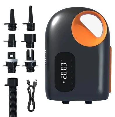Image de Pompe à air, pression maximale de 20 PSI, mode automatique à un clic, sans fil, alimentée par batterie