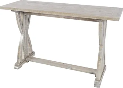 Productafbeelding van FURNLUX Console tafel Avola, beige, 132 cm / Hoofdkleur: beige / Afmetingen: 132 x 76 x 46 cm