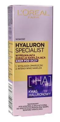Obrázok produktu pre Krém na oči L'Oreal Paris Hyaluron Specialist - Intenzívna Hydratačná Kúra, 15ml
