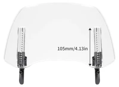 Image de Pare-brise pour moto, ajustement universel, stabilité améliorée, type A transparent