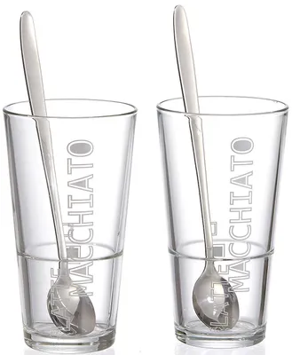 Zdjęcie produktu dla Szklanki do latte macchiato Ritzenhoff i Breker Lena z łyżeczką 4 szt