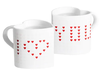 Produktbild von Zaubertasse mit Wärmeeffekt "I Love You"