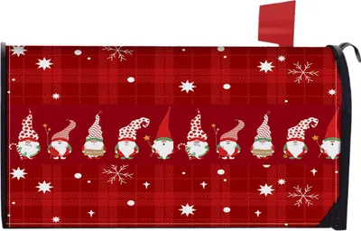 Produktbild von Magnetische Briefkastenabdeckung für den Winter, Standardgröße 18 x 21 Zoll, Briefkastenabdeckung mit Weihnachtsmotiv, Feiertagspost, Briefkastenabdeckung für den Außenbereich, Garten, Hofdekoration