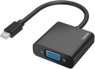 Immagine prodotto di Hama 00200333 video cable adapter Mini DisplayPort VGA (D-Sub) Black