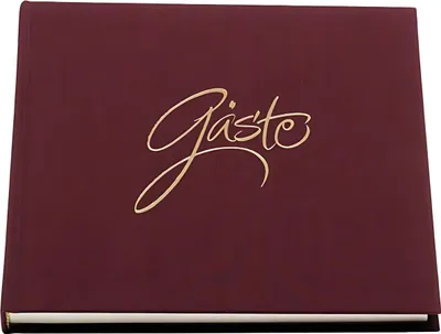 Produktbild von Gästebuch Gebunden 96 S. Aubergine/Rosso, 210X210 - Forever