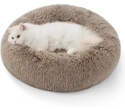 Produktbild von Katzenbett waschbar Ø 50 cm rund Kamel L 50 x B 50 x H 13 cm