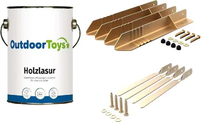 Produktbild von OutdoorToys Sparset Drachengröße mit Schaukel-& Schwerlastanker & 2,5l Holzlasur
