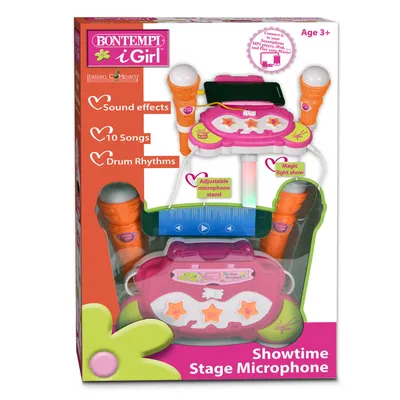 Image de Bontempi Spa Podium Microphone - Microphone jouet - Rose