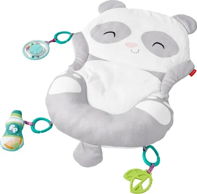 Produktbild von Fisher-Price 2-in-1 Panda Spielmatte mit Spielkissen, Bauchlage, Baby-Spielzeug