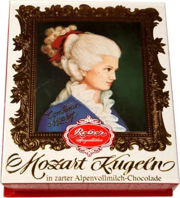 Produktbild von Reber Constanze Mozart Kugeln aus Zartbitter und Nougat 240g