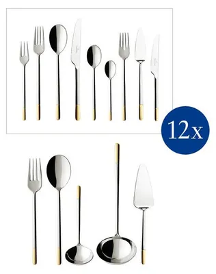 Zdjęcie produktu dla Villeroy&Boch - Komplet sztućców pozłacanych 113 el. Ella