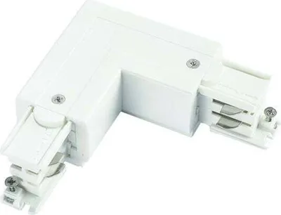 Obrázok produktu pre LED reflektor na koľajnice, rohový spoj, biela farba - univerzálny, 3-fázový