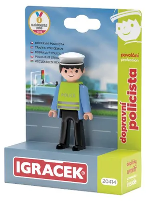 Produktbild von Spielzeug: Verkehrspolizist – Figur mit Zubehör