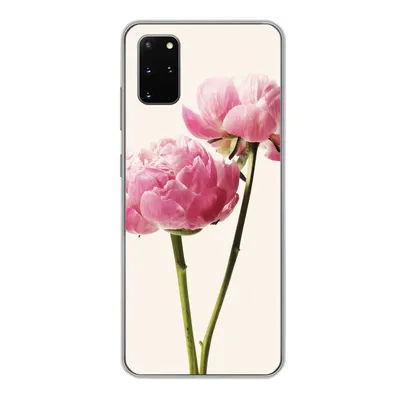 Produktbild von MuchoWow® Handyhülle Schutzhülle Hülle für Samsung Galaxy S20 Plus Blumen - Blüte - Rosa Silikon Softcase Handy Hülle - Hartschale
