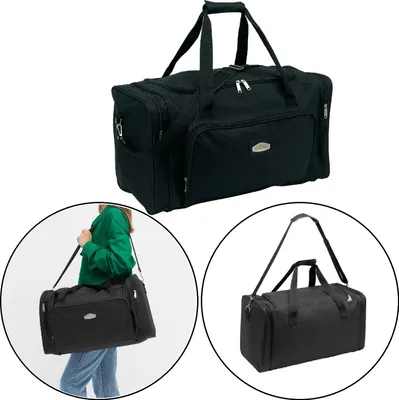 Produktbild von Sporttasche 58x28x33cm Reisetasche schwarz Umhängetasche 950Gr Fitnesstasche