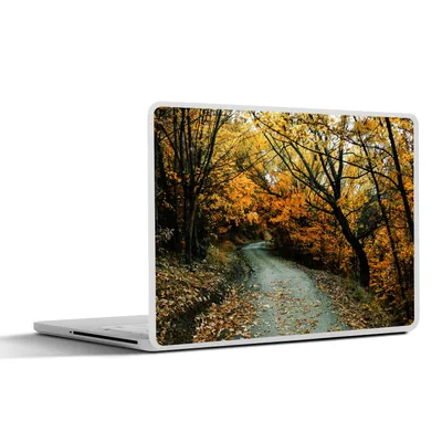 Produktbild von MuchoWow® Laptop Aufkleber Sticker Cover Blätter - Herbst - Wald 30x22 cm - Laptop-Sticker
