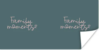 Produktbild von MuchoWow® Poster Sprichwörter - Zitate - Familienmomente 80x40 cm - Wanddeko