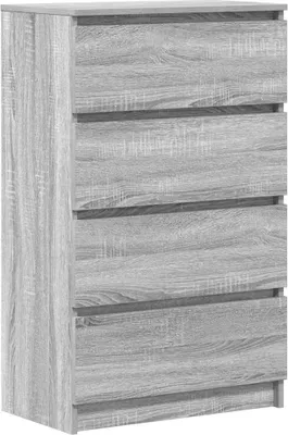 Immagine prodotto di vidaXL Credenza Grigio Sonoma 60x35x98,5 cm Materiale a base di legno