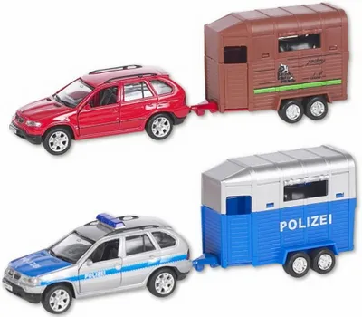 Produktbild von MW D/C Fahrzeug mit Pferdeanhänger 1:43, 1 Stück