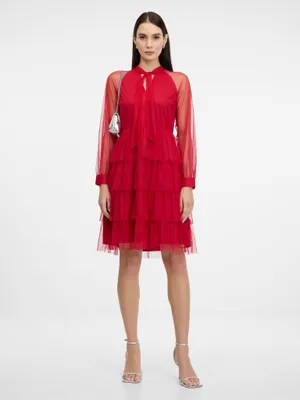 Produktbild von Orsay Rotes knielanges Damenkleid 34