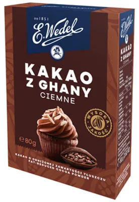 Imagen del producto de Wedel, cacao extra oscuro, 80 g
