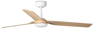 Image de Ventilateur de plafond à basse consommation avec télécommande Punt Blanc / Érable