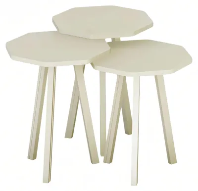 Obrázek produktu pro Elegantní bílý dřevěný konferenční stolek v moderním designu