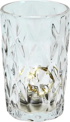 Produktbild von Longdrinkglas BASIC transparent klar Trinkglas mit Rautenmuster Retro