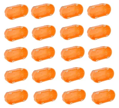 Produktbild von GAO 20 Stück Hohlraumdosen 2 fach Hohlwanddosen Abzweigdose Schalterdose Gerätedose 135x65x45mm