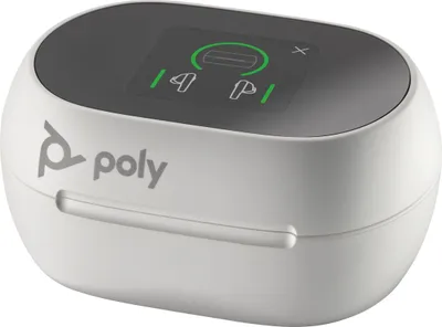 Produktbild von HP Poly Poly Voyager Free 60+ UC Weißes Touchscreen-Ladeetui für BT700 USB-C-Adapter, Ladebehälter, Weiß