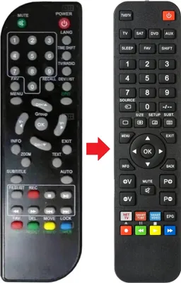 Produktbild von Fernbedienung geeignet für TELECO RDT1002-PVR