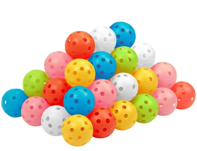 Imagen del producto de Pelotas de golf de entrenamiento - 48 unidades, 40 mm, de plástico, multicolores, para practicar y entrenar