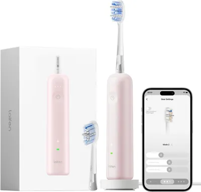 Image de Brosse à dents électrique Laifen Wave Pro, avec application, capteur de pression, autonomie de 70 jours, charge sans fil et détecteur de pression intelligent