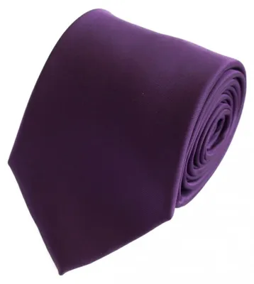 Produktbild von Fabio Farini - 1 Stück einfarbige Herren Schlips - Unicolor Krawatte in 6cm oder 8cm Breite Breit (8cm), Violett perfekt als Geschenk