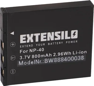 Produktbild von EXTENSILO Akku kompatibel mit Praktica Luxmedia LB-5030, DCZ 10.3 Kamera (800 mAh, 3,7 V, Li-Ion)