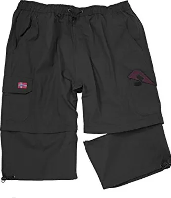 Produktbild von Übergrößen Zipp-Off-Cargo Bermuda ABRAXAS Schwarz 7XL