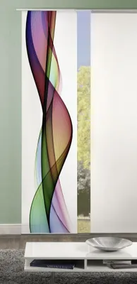 Produktbild von Home Wohnideen Schiebevorhang Dekostoff Digitaldruck Wellana 245 x 60 cm Multicolor