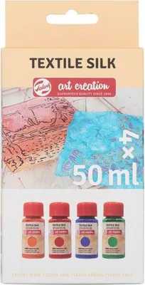 Produktbild von Talens Art Creation | Seidenfarbenset 4x50ml Basic