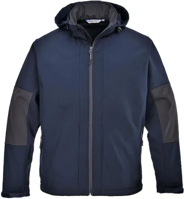 Image de Portwest - Veste à capuche Softshell pour homme PW737 (L) (Bleu marine)