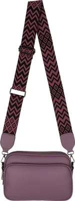 Produktbild von Umhängetasche (7038) Bauchtasche Crossbody-Bag Kunstleder Italy-Design PURPLE